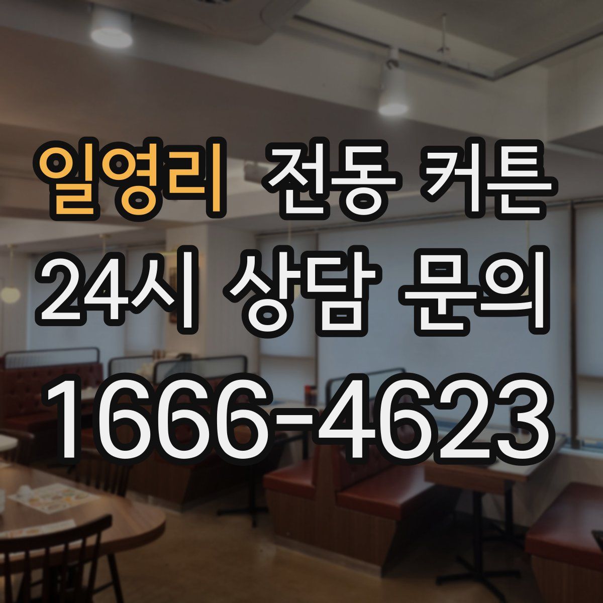 일영리 전동 커튼
