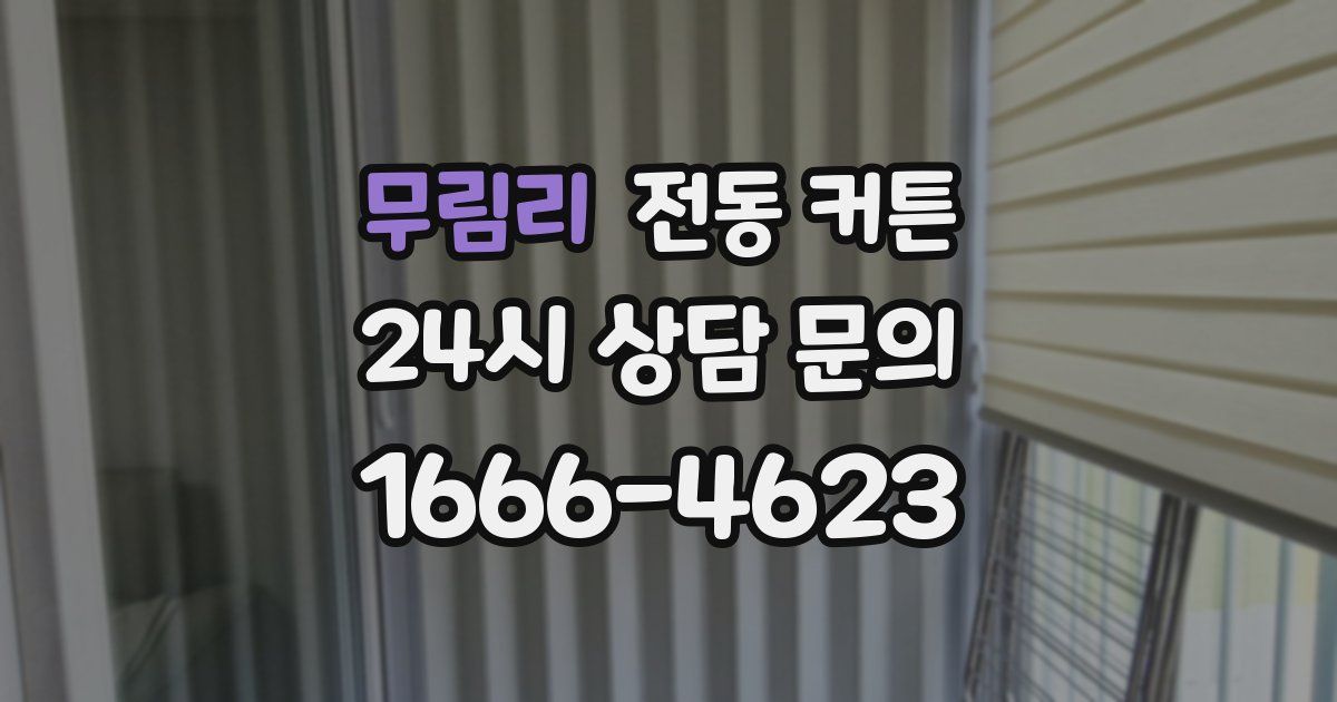 무림리 전동 커튼