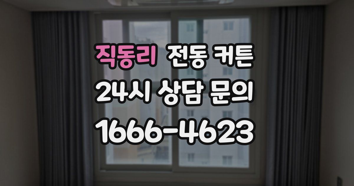 직동리 전동 커튼
