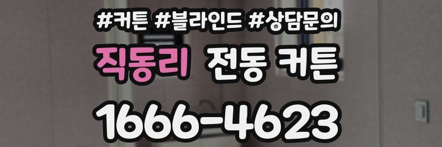 직동리 전동 커튼