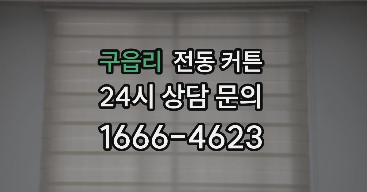 구읍리 전동 커튼