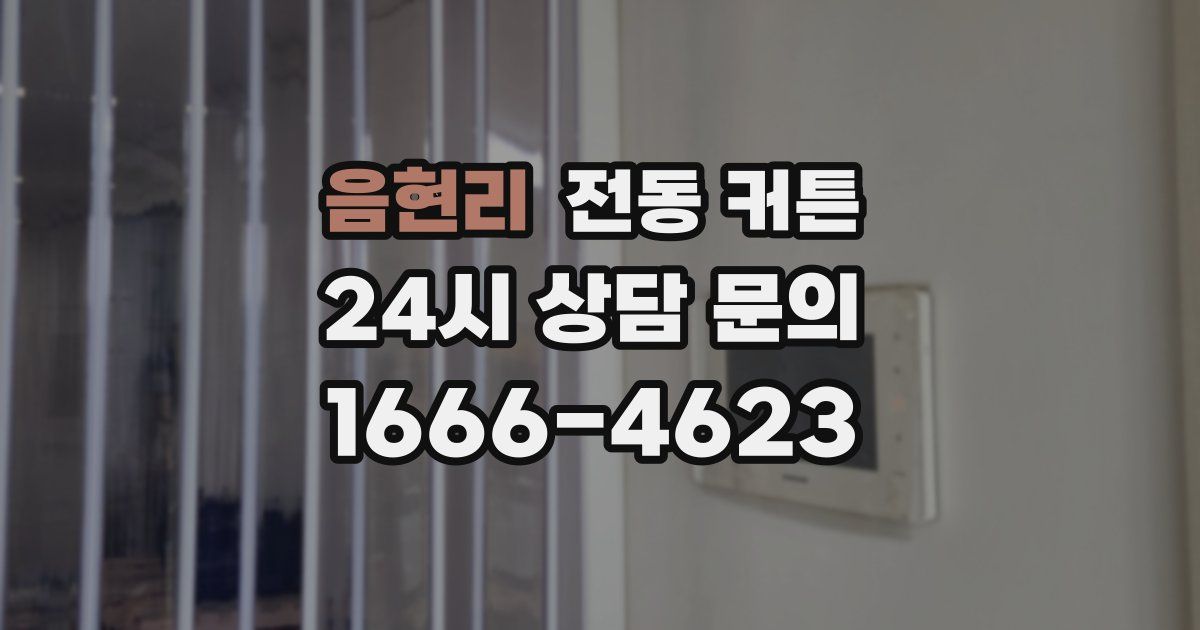 음현리 전동 커튼