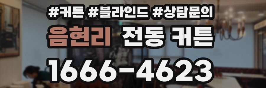 음현리 전동 커튼