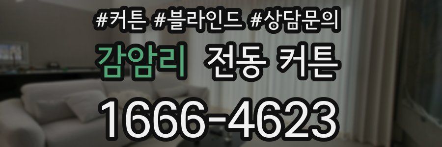 감암리 전동 커튼