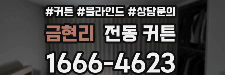 금현리 전동 커튼