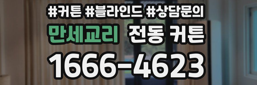 만세교리 전동 커튼
