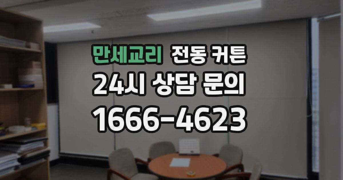 만세교리 전동 커튼