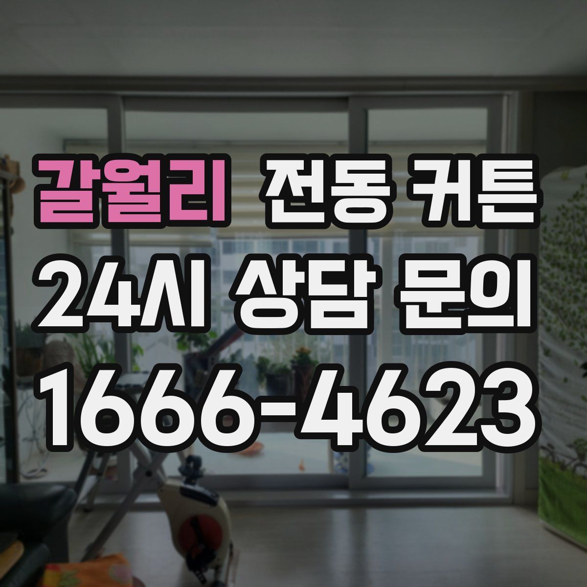 갈월리 전동 커튼