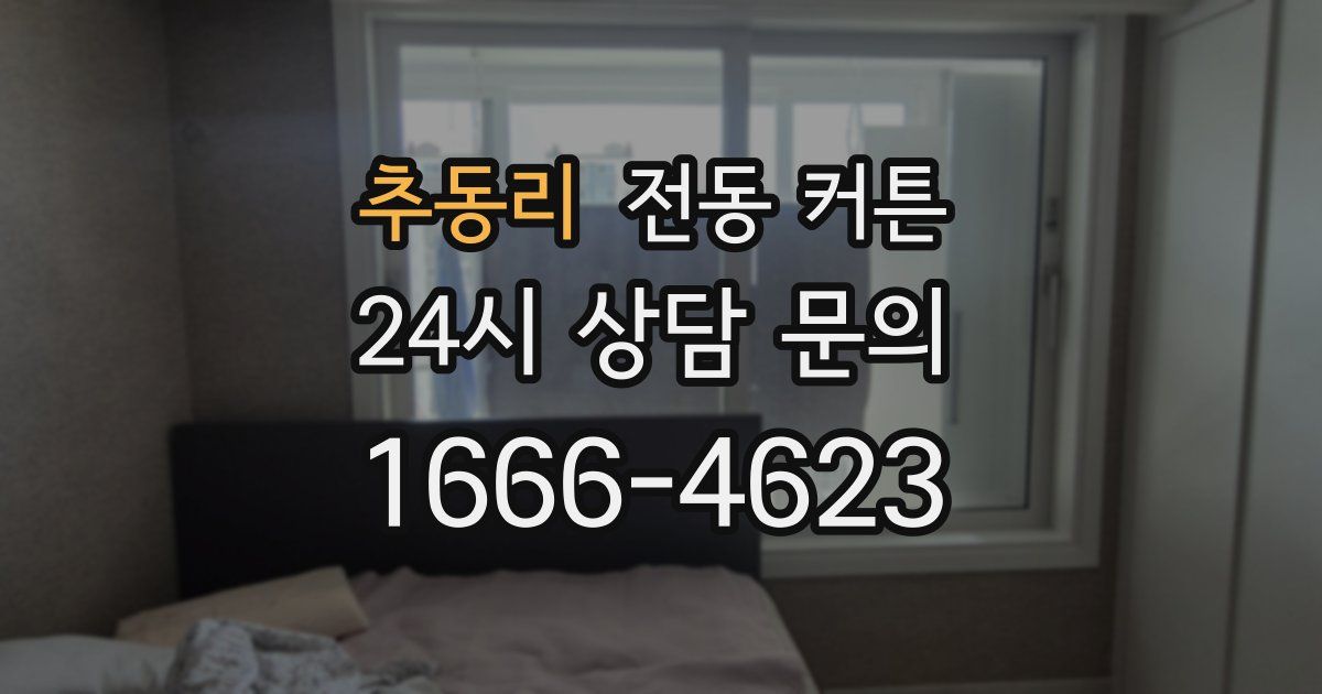 추동리 전동 커튼