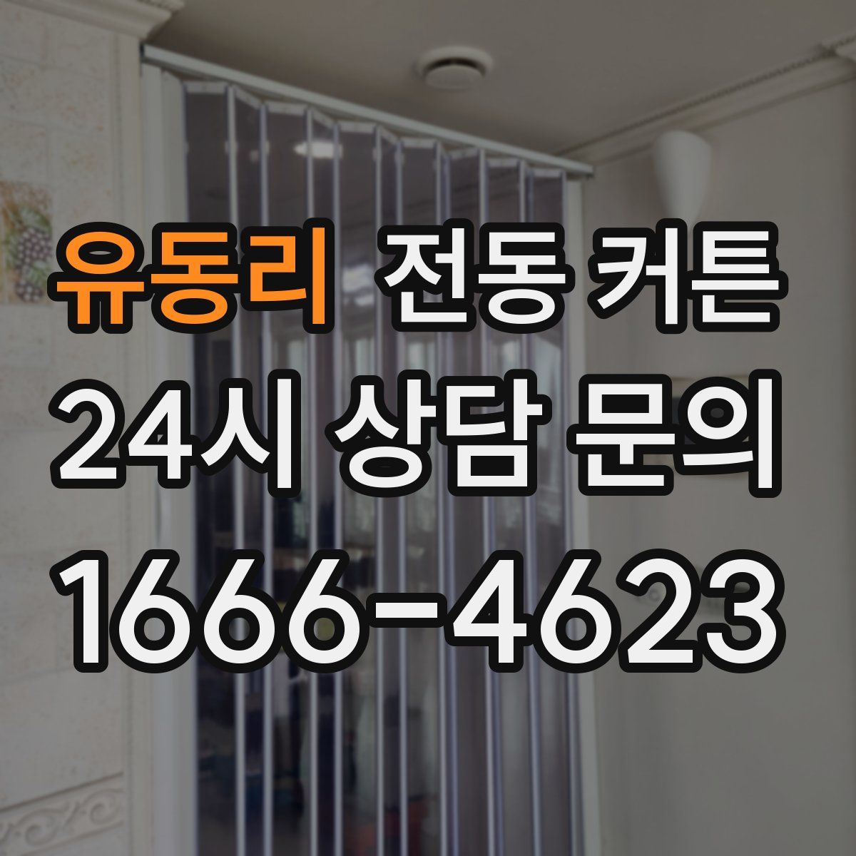유동리 전동 커튼