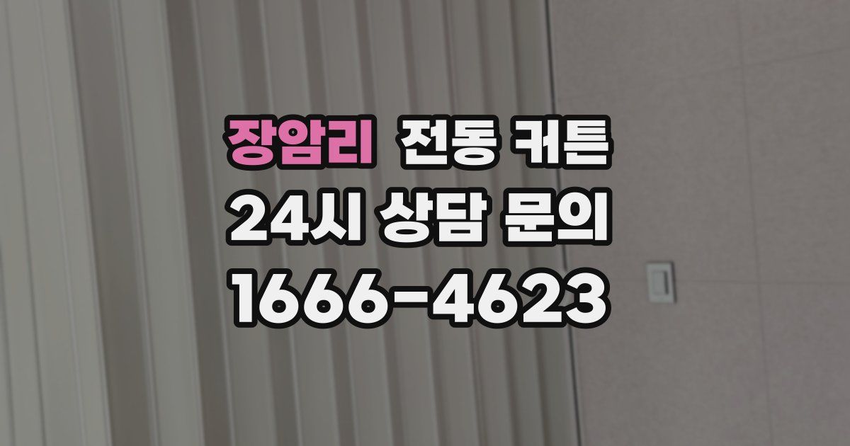 장암리 전동 커튼