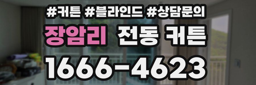 장암리 전동 커튼