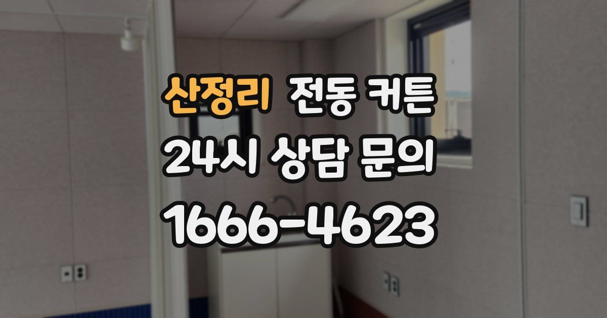 산정리 전동 커튼