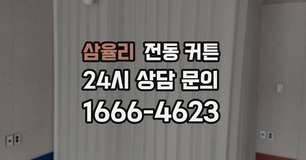 삼율리 전동 커튼