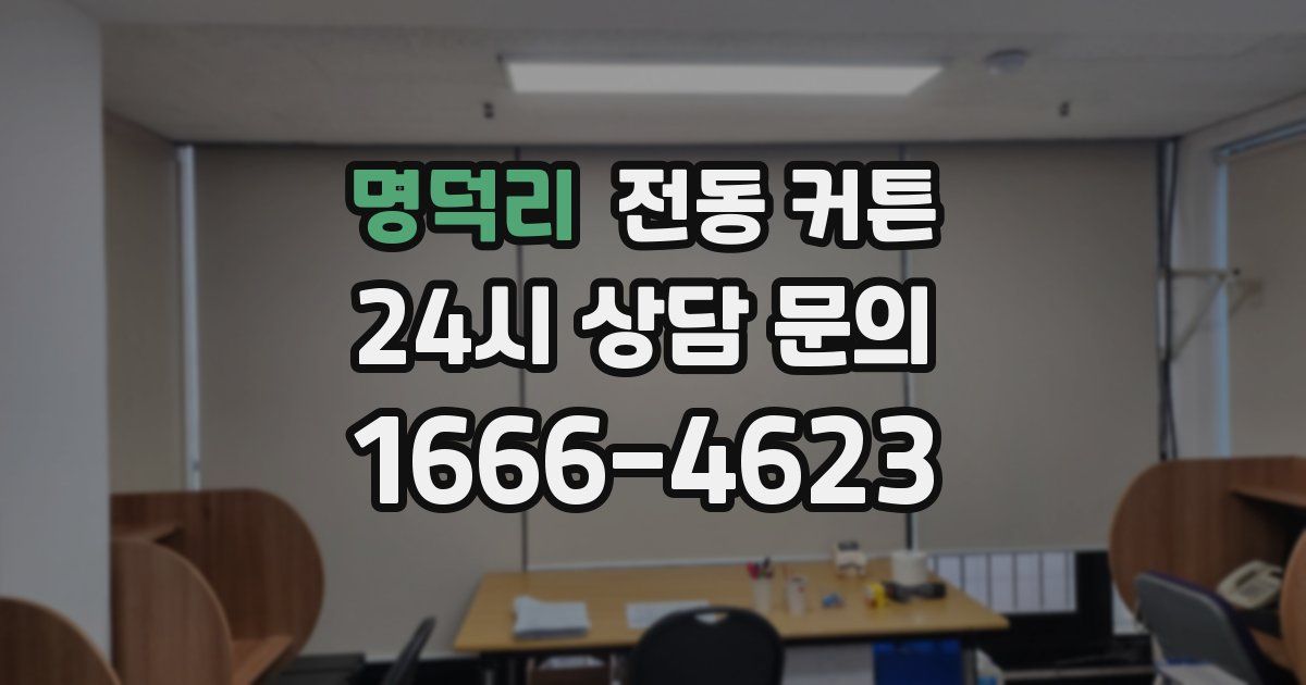 명덕리 전동 커튼