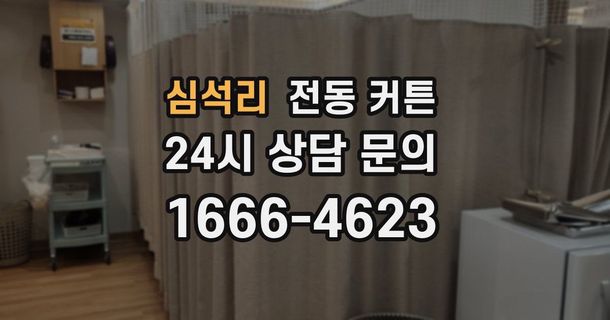심석리 전동 커튼