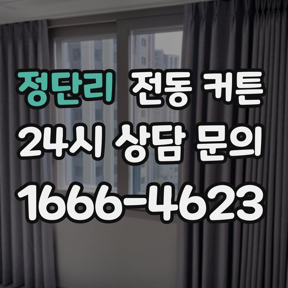 정단리 전동 커튼