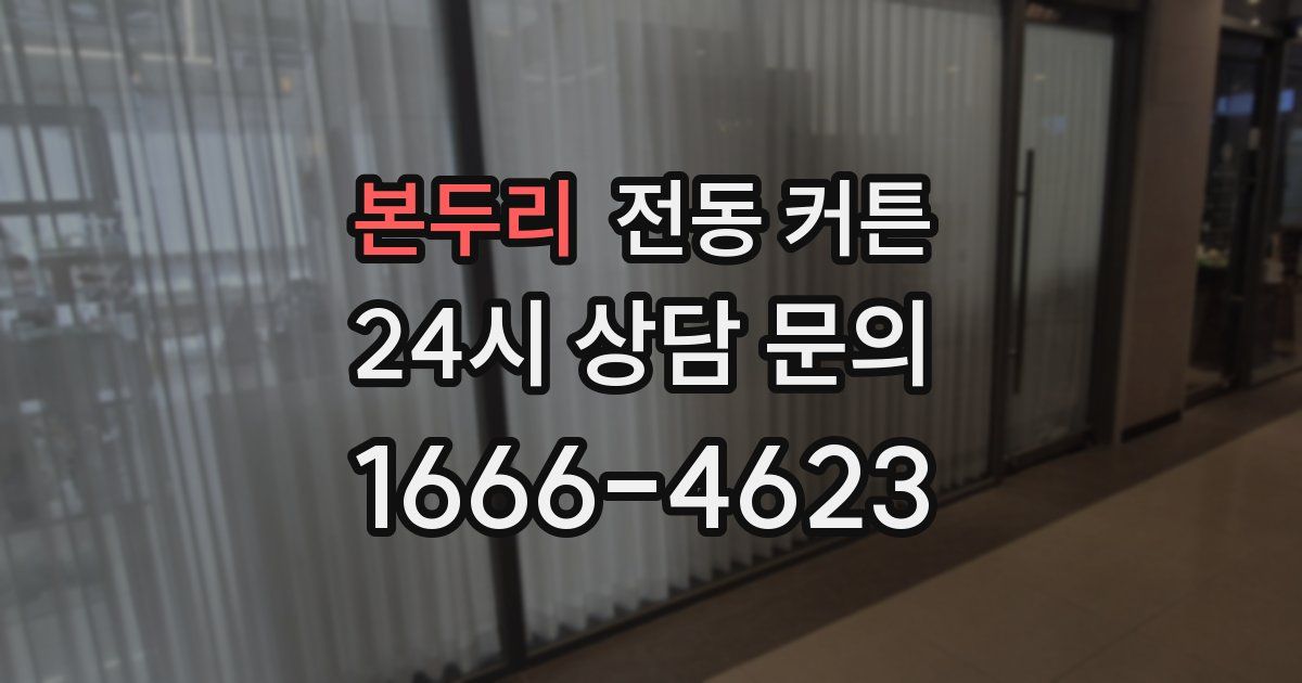 본두리 전동 커튼