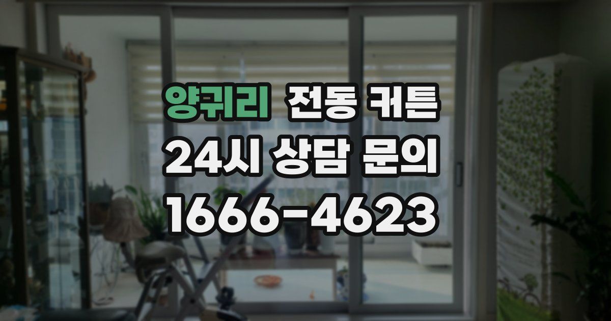 양귀리 전동 커튼