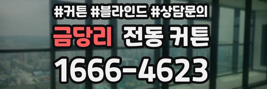 금당리 전동 커튼