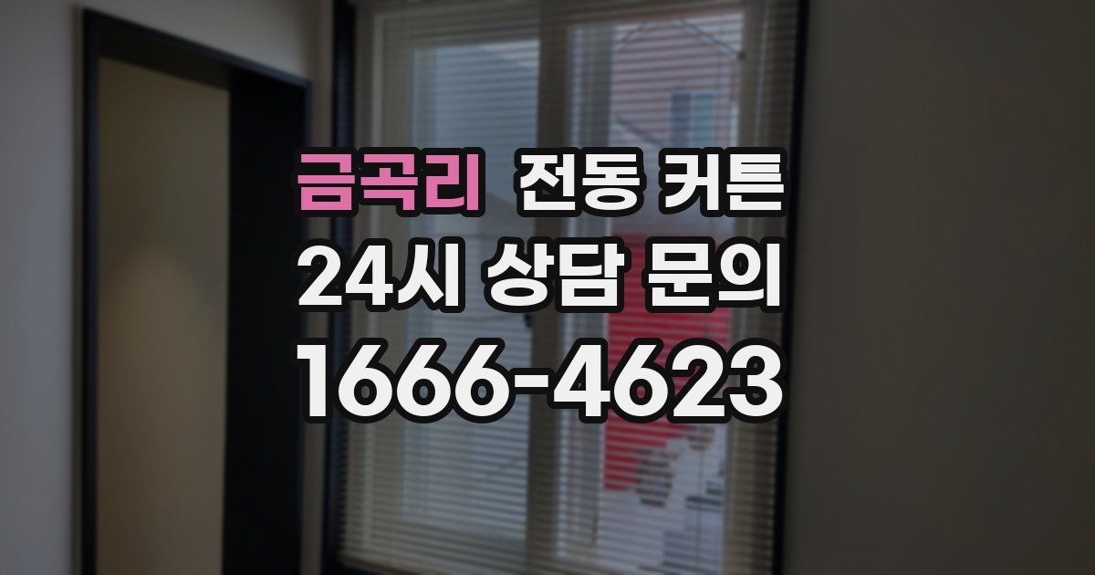 금곡리 전동 커튼