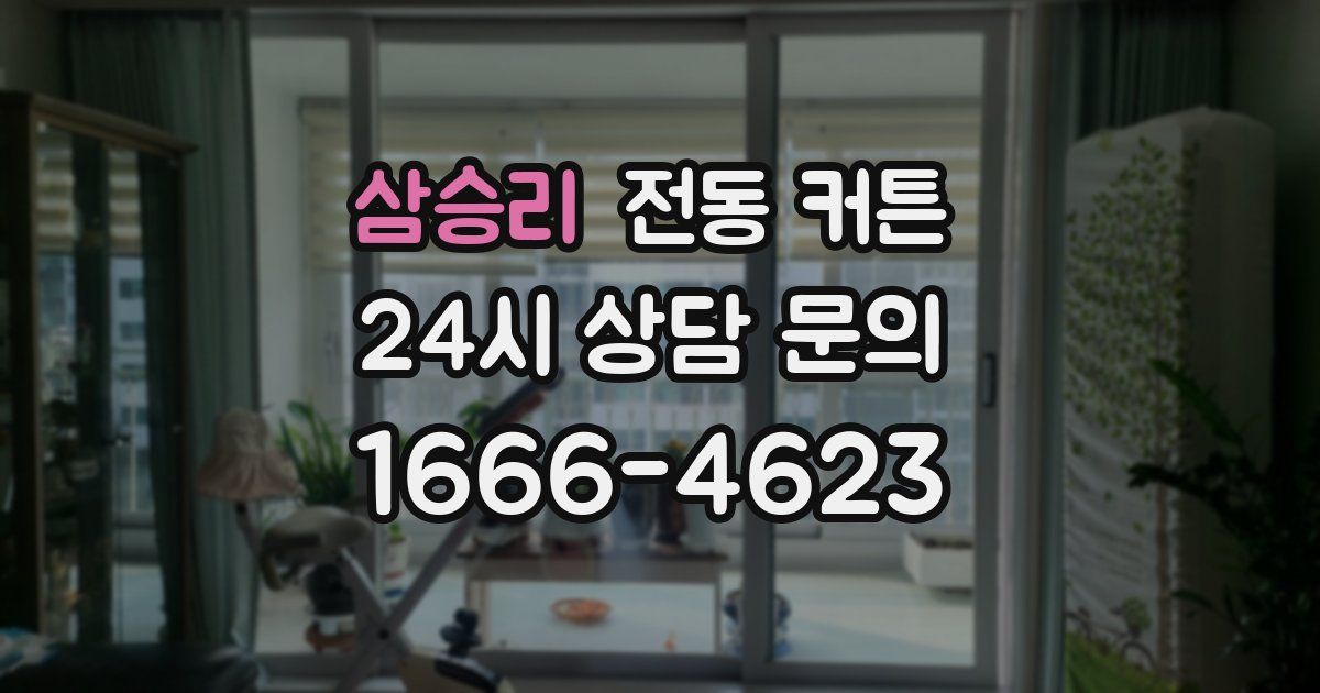 삼승리 전동 커튼