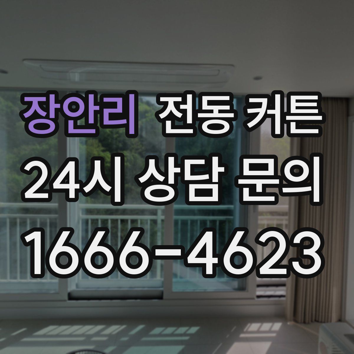장안리 전동 커튼