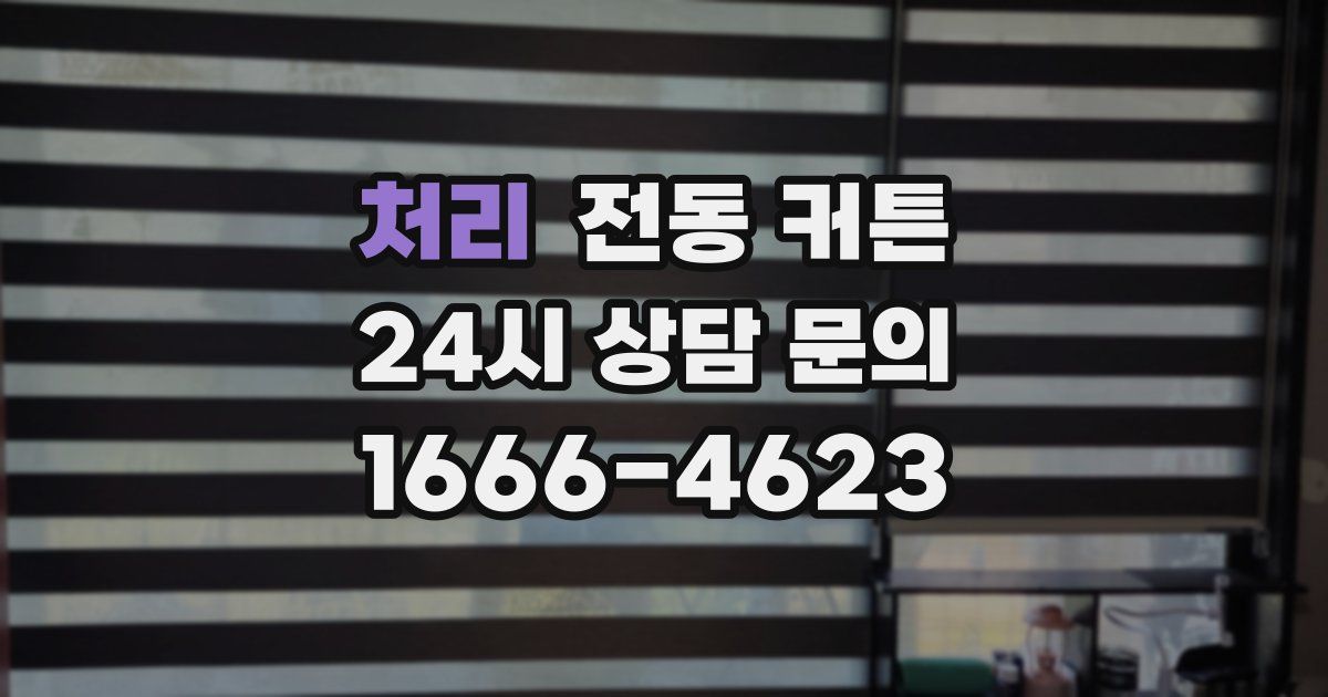 처리 전동 커튼