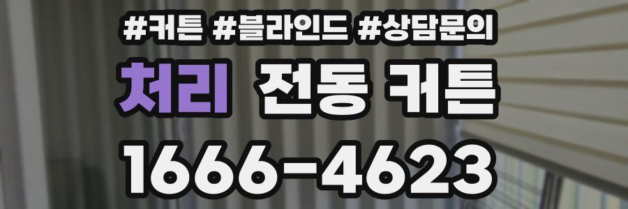 처리 전동 커튼