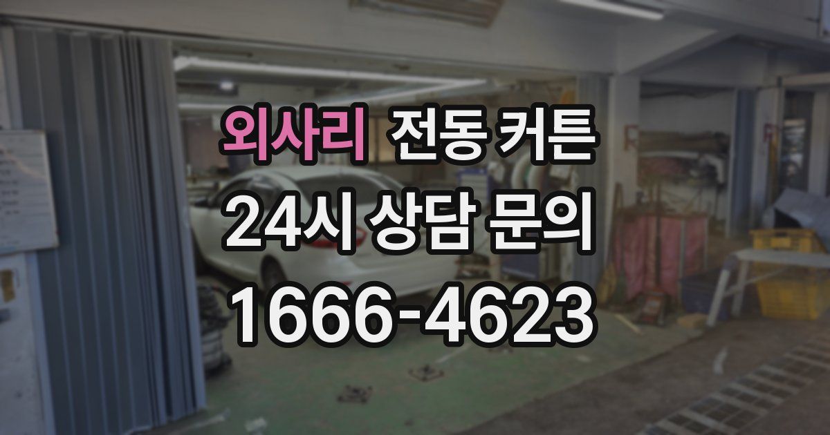 외사리 전동 커튼