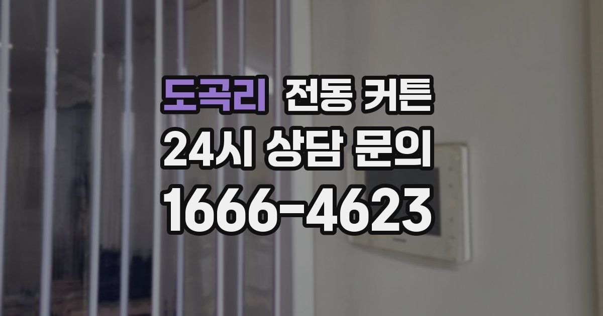 도곡리 전동 커튼