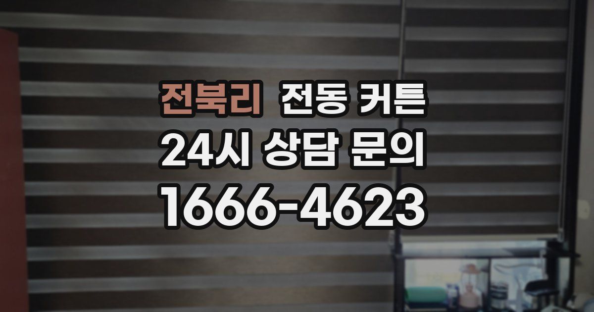 전북리 전동 커튼