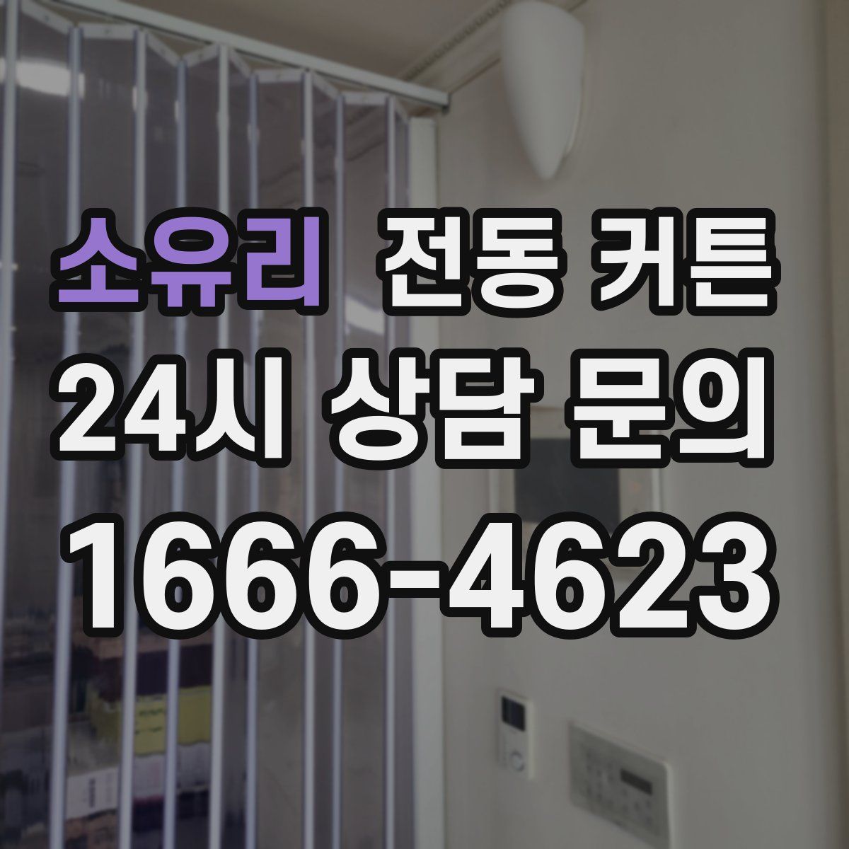소유리 전동 커튼