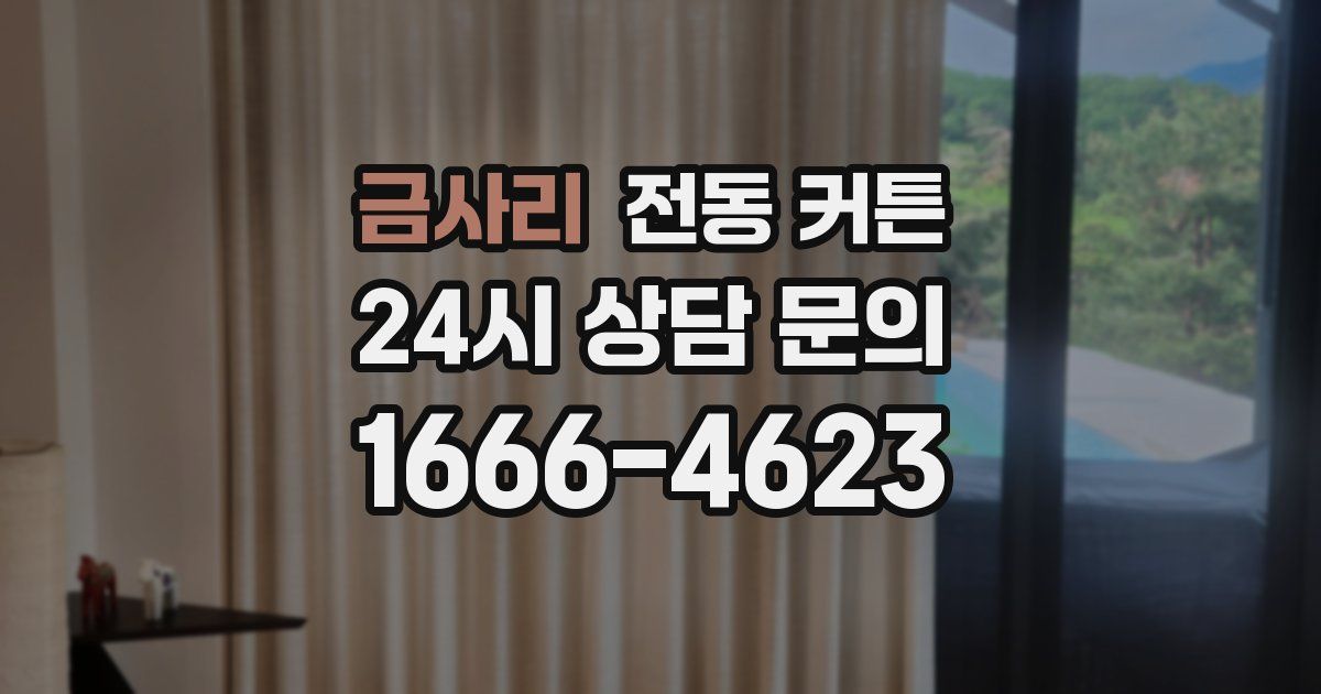 금사리 전동 커튼