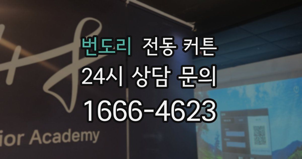 번도리 전동 커튼