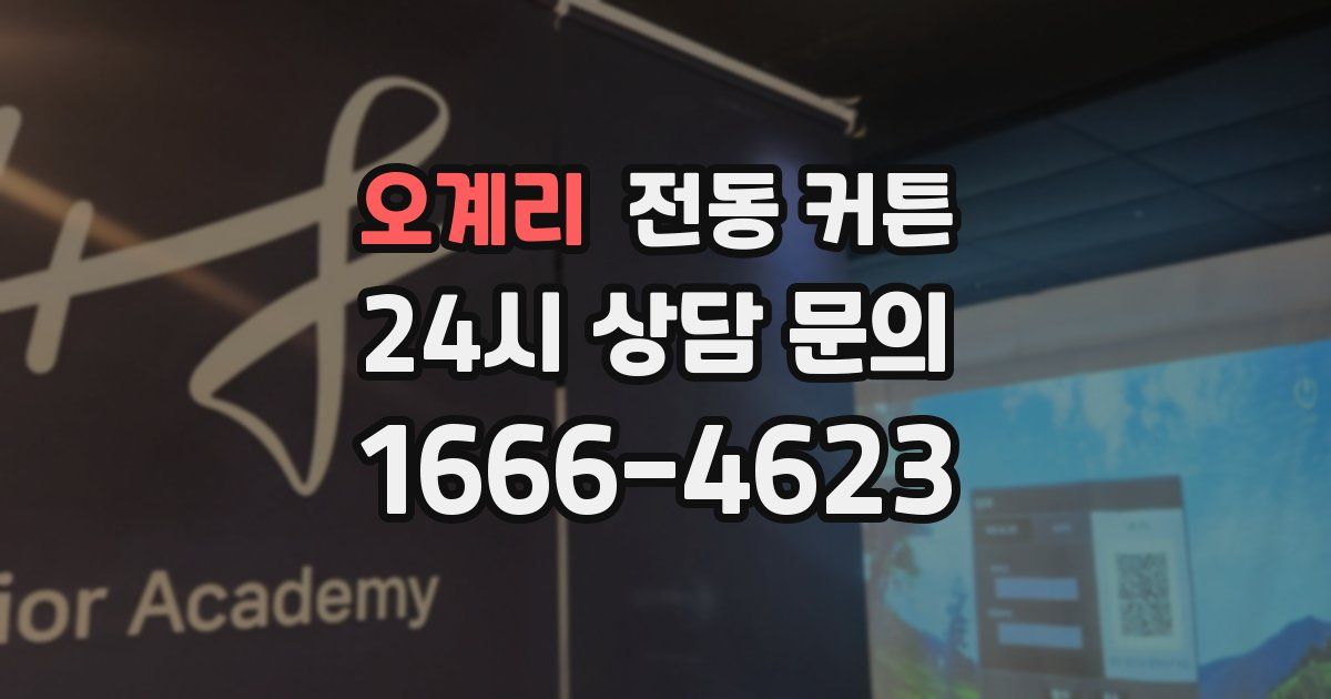 오계리 전동 커튼