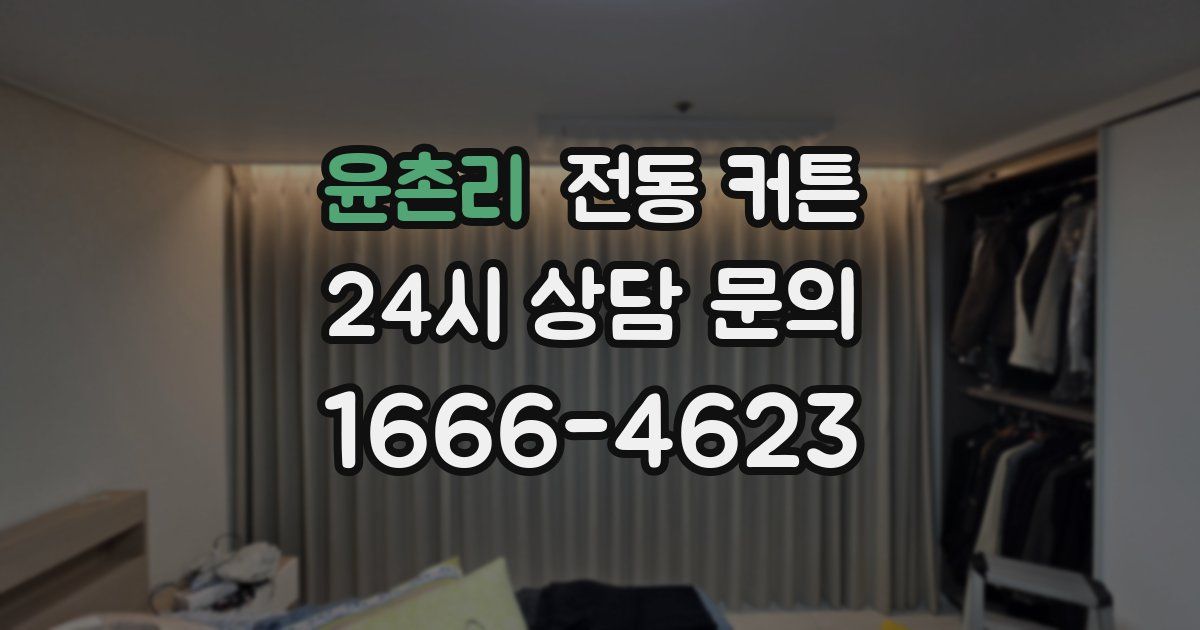 윤촌리 전동 커튼