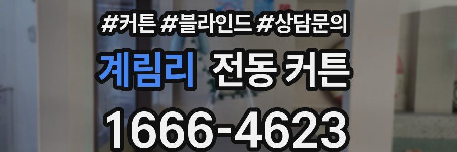 계림리 전동 커튼