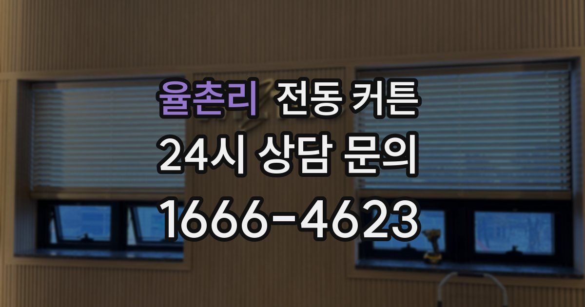 율촌리 전동 커튼