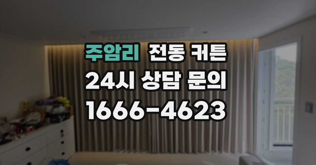 주암리 전동 커튼