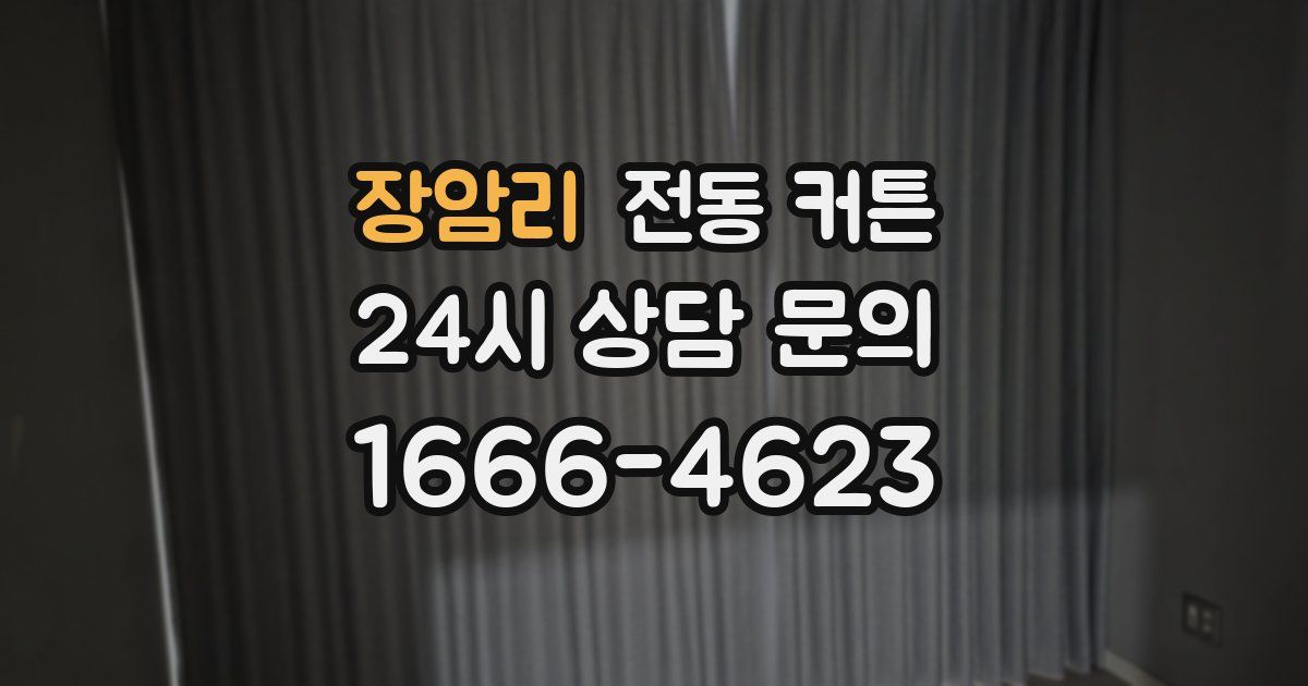 장암리 전동 커튼