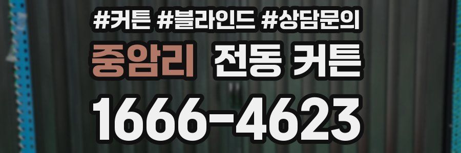 중암리 전동 커튼
