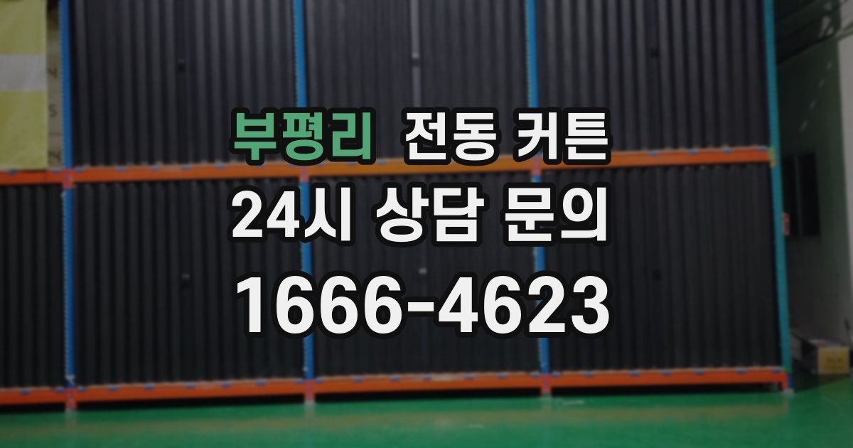 부평리 전동 커튼