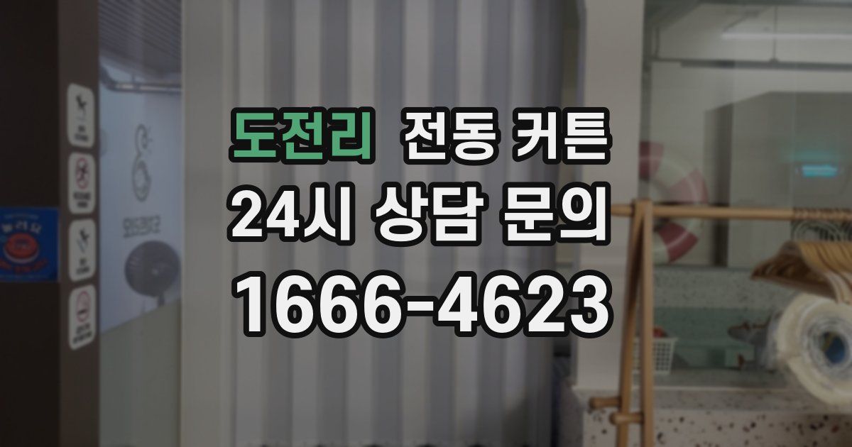 도전리 전동 커튼