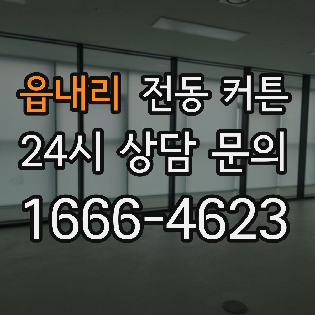 읍내리 전동 커튼