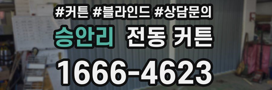 승안리 전동 커튼