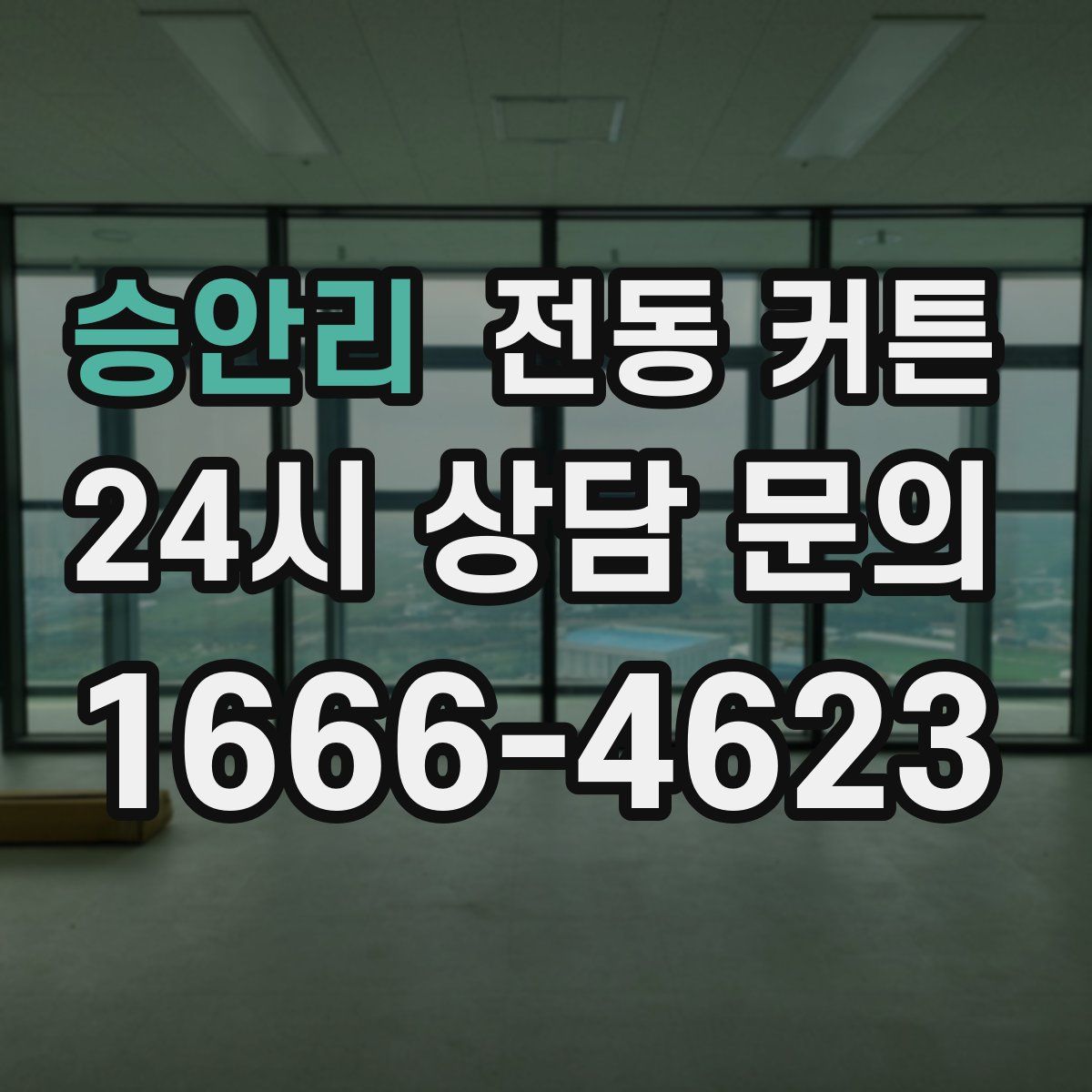 승안리 전동 커튼