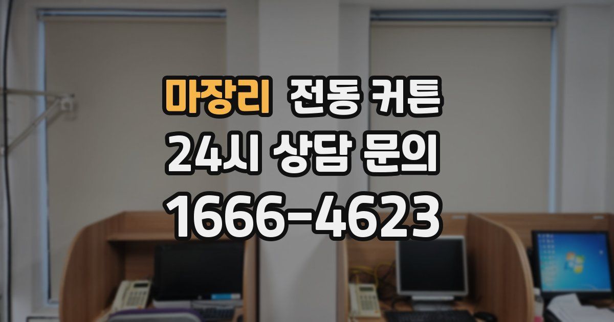 마장리 전동 커튼