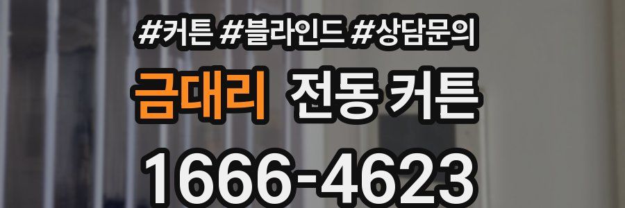 금대리 전동 커튼