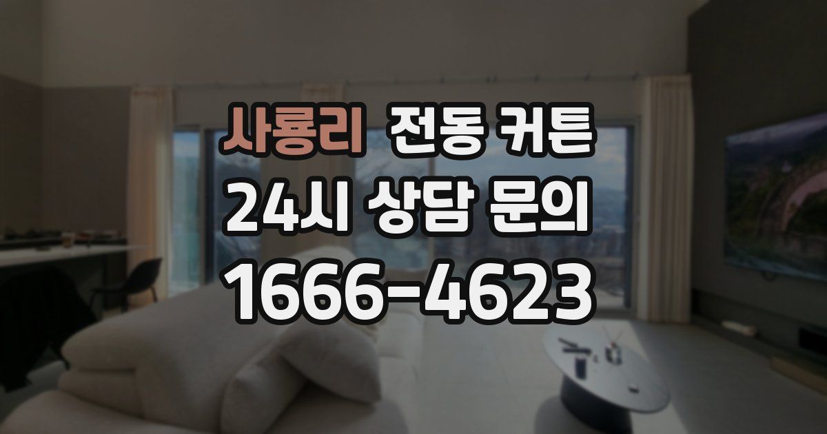 사룡리 전동 커튼
